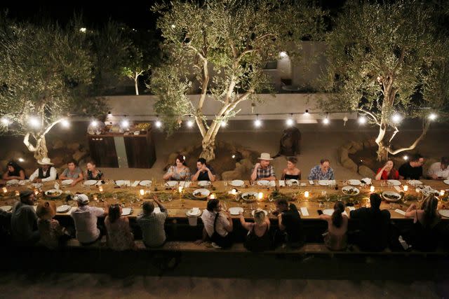 <p>COURTESY OF CUYAMA BUCKHORN</p> A community dinner at Californiaâ€™s Cuyama Buckhorn hotel.