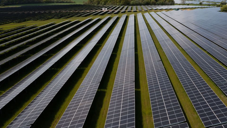 Artificial intelligence can be used to help better predict the supply and demand for renewable energy sources. - Daniel Leal/AFP/Getty Images