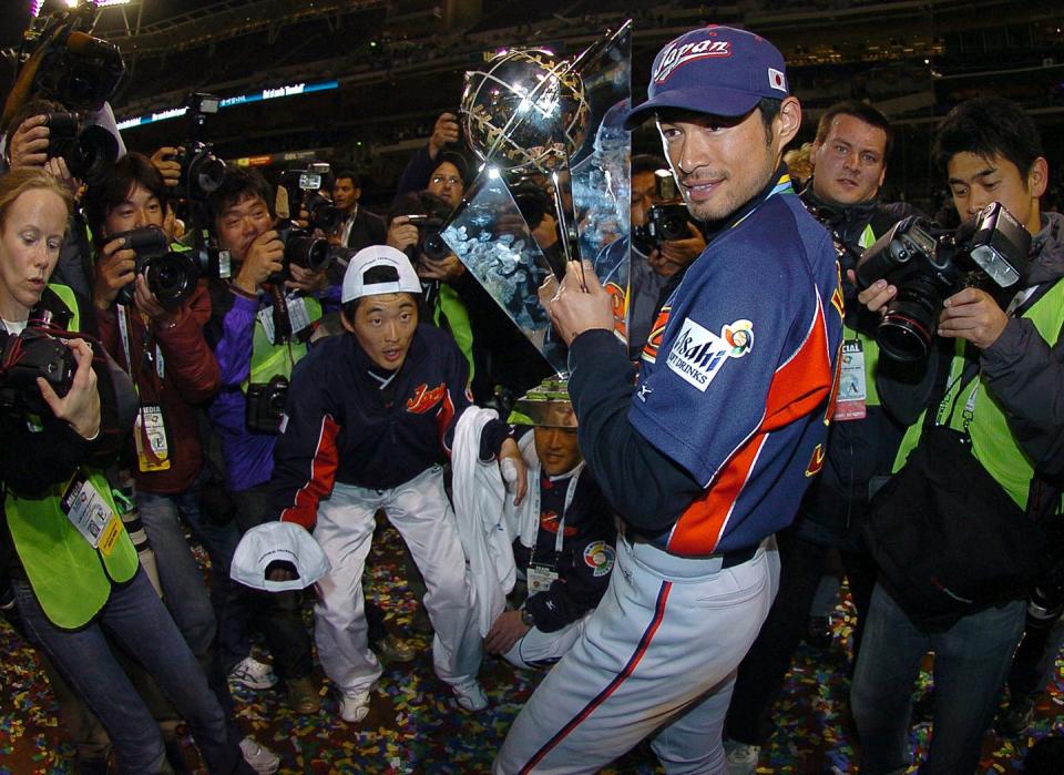 <p><strong>March 20, 2006</strong>: Led by Ichiro Suzuki and Daisuke Matsuzaka, Japan defeated Cuba, 10-6, in PETCO Park in San Diego, to capture the championship of the inaugural World Baseball Classic. The Classic, sanctioned by Major League Baseball and international organizations, was the first truly global baseball tournament involving major-league players, featuring teams from Mexico, South Korea, the Dominican Republic, and other countries. Despite boasting such players as Derek Jeter and Ken Griffey Jr., the U.S. team finished eighth. "In 2009, in the second Classic, Japan successfully defended its title, while the U.S. finished fourth," says Wallace. "It may be America's Pastime, but baseball is now clearly an international game."<br> </p>