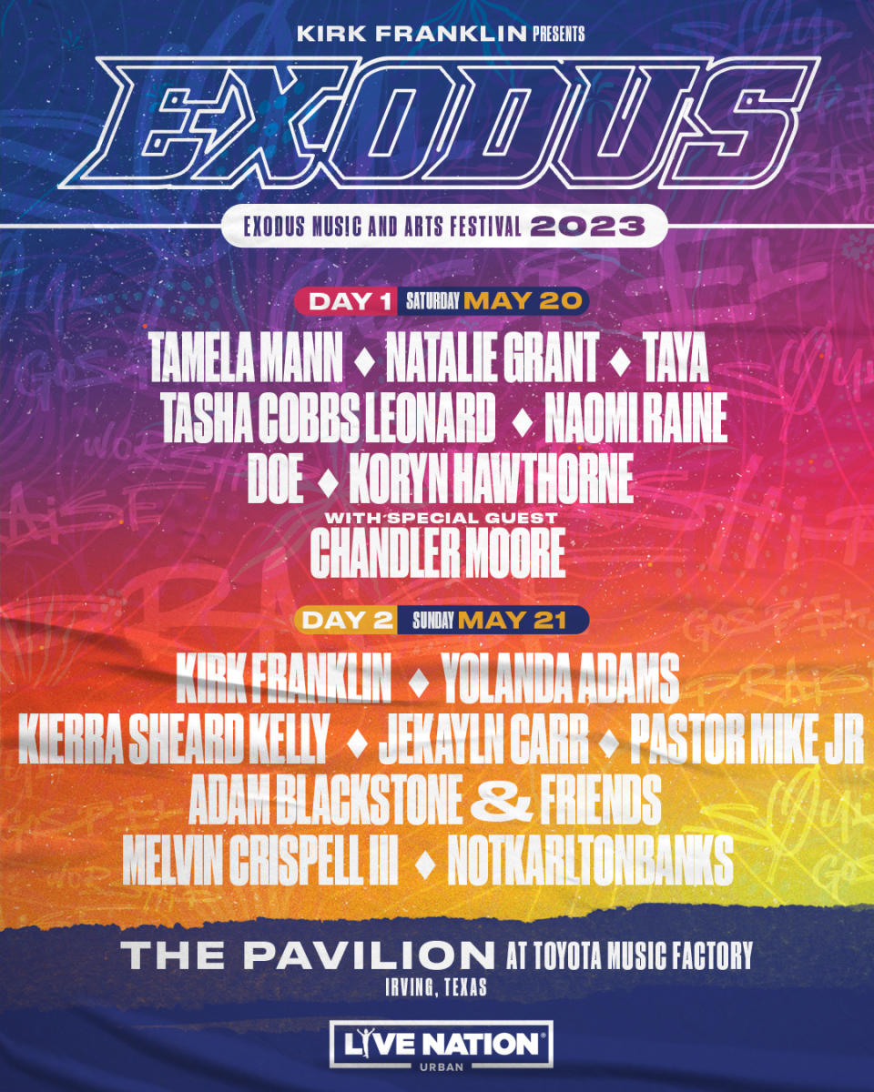 Exodus Music and Arts Festival Lineup