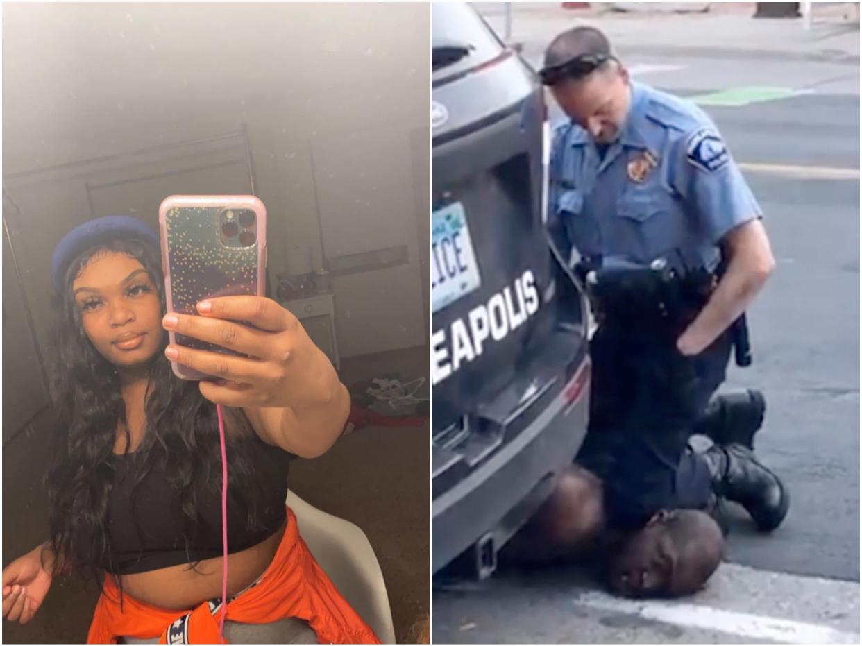 Darnella Frazier captured a video of police killing George Floyd when she was just 17 years old, which quickly brought the death to the attention of the world.  (Darnella Frazier/Facebook)