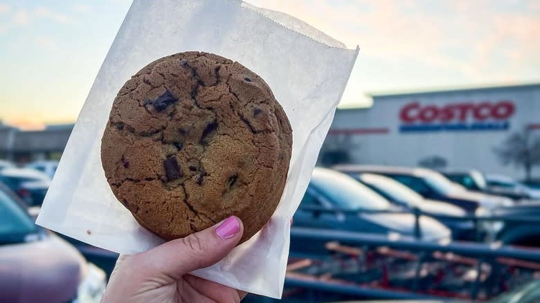 chocolate chip cookie outside costco