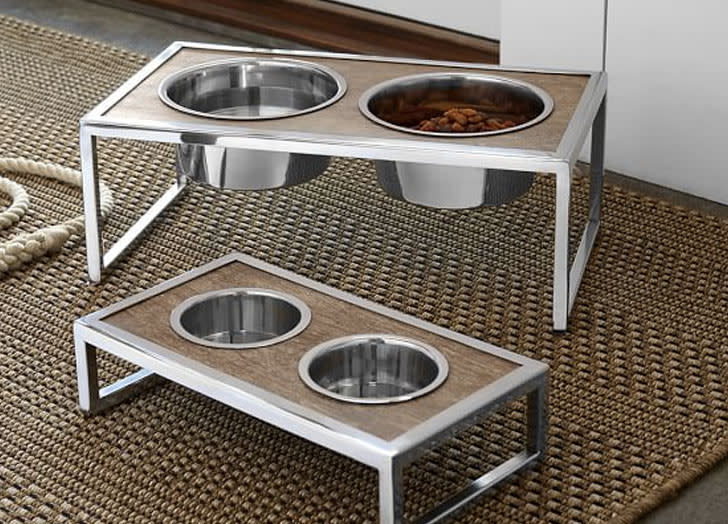 Stainless Steel Dog Feeder - Elevated, Adjustable, High Shine