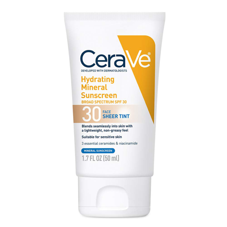 CeraVe Hydrating Sunscreen Face Sheer Tint SPF 30 (Amazon / Amazon)