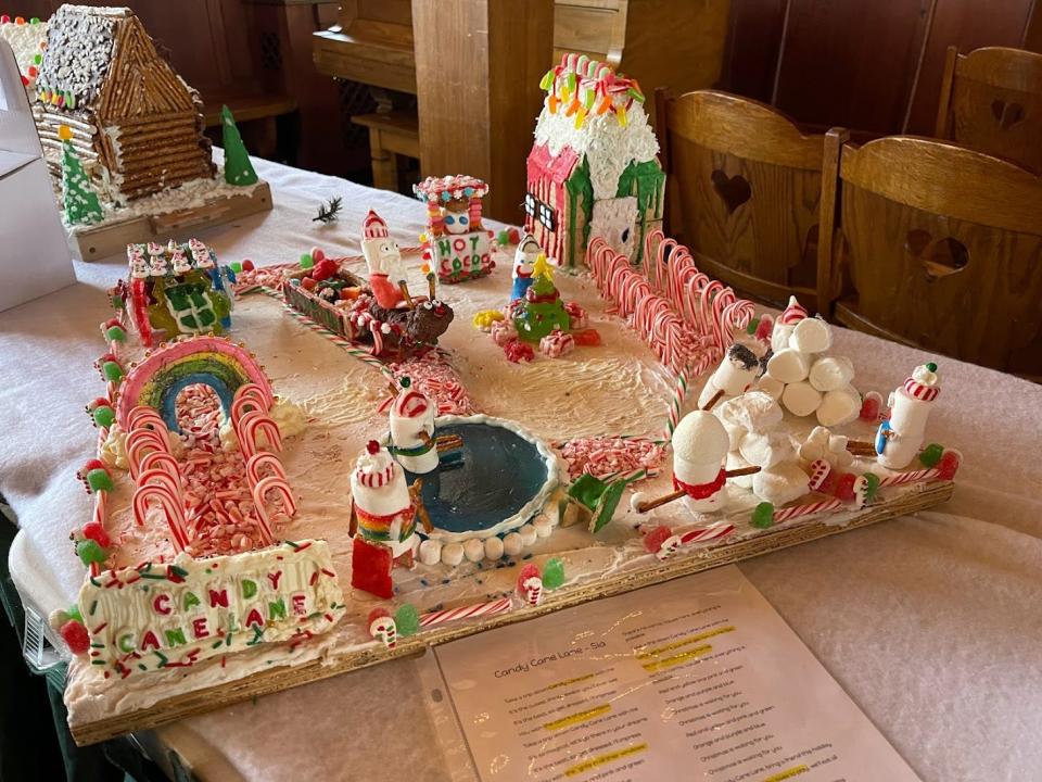 26th annual Gingerbread Festival first place, Grades 6-8 category: Sheboygan Falls Middle School, ‘Candy Cane Lane.’