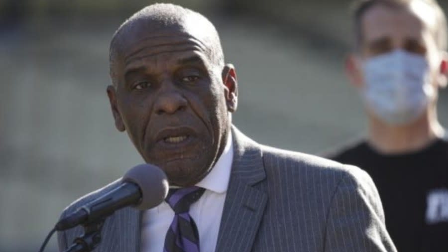 State Sen. Steven Bradford (above) introduced legislation that California Gov. Gavin Newsom signed establishing Ebony Alerts to help locate missing Black children, and young adults who are disproportionately represented in missing youth cases. (Photo: Irfan Khan/Los Angeles Times via AP, Pool, File)
