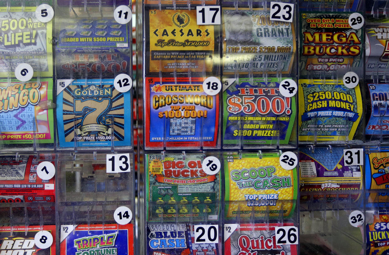 A North Carolina lottery player won big ahead of Veteran's Day. (AP Photo/Gerry Broome)