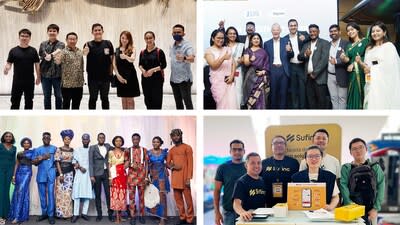 T-B: Surfin’s teams across Indonesia, India, Africa and Mexico