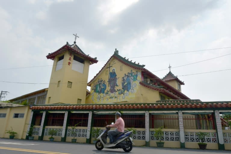 About six percent of Taiwan's 23.57 million population are Christian, with 300,000 of those Catholic