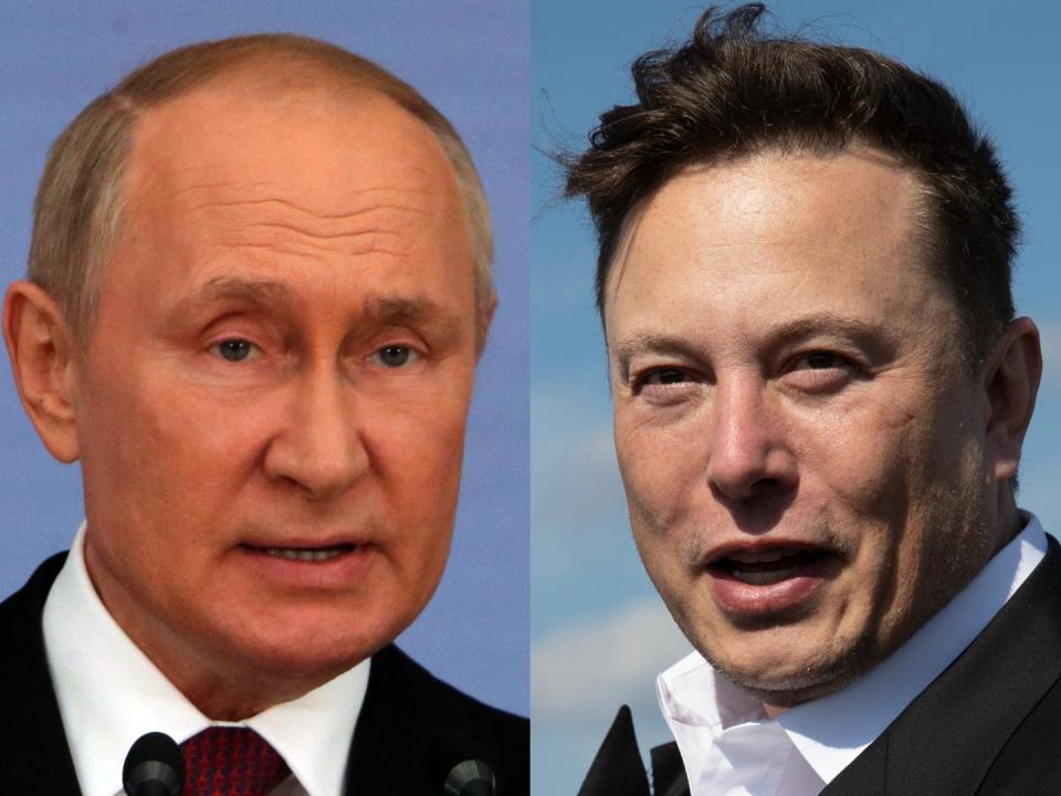 Vladimir Putin, Elon Musk