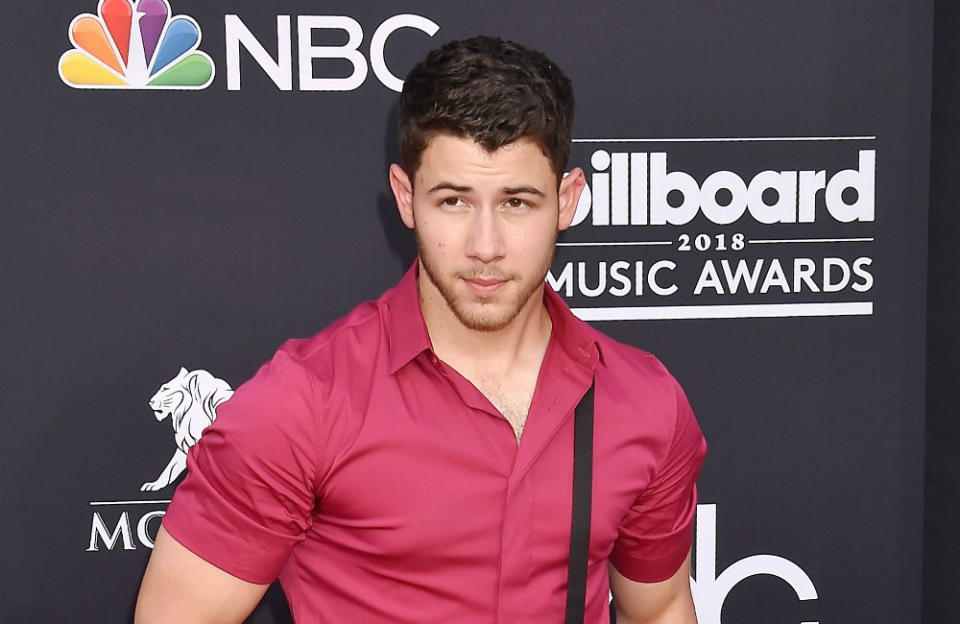 Nick Jonas paid a visit to the ER room with a softball injury credit:Bang Showbiz