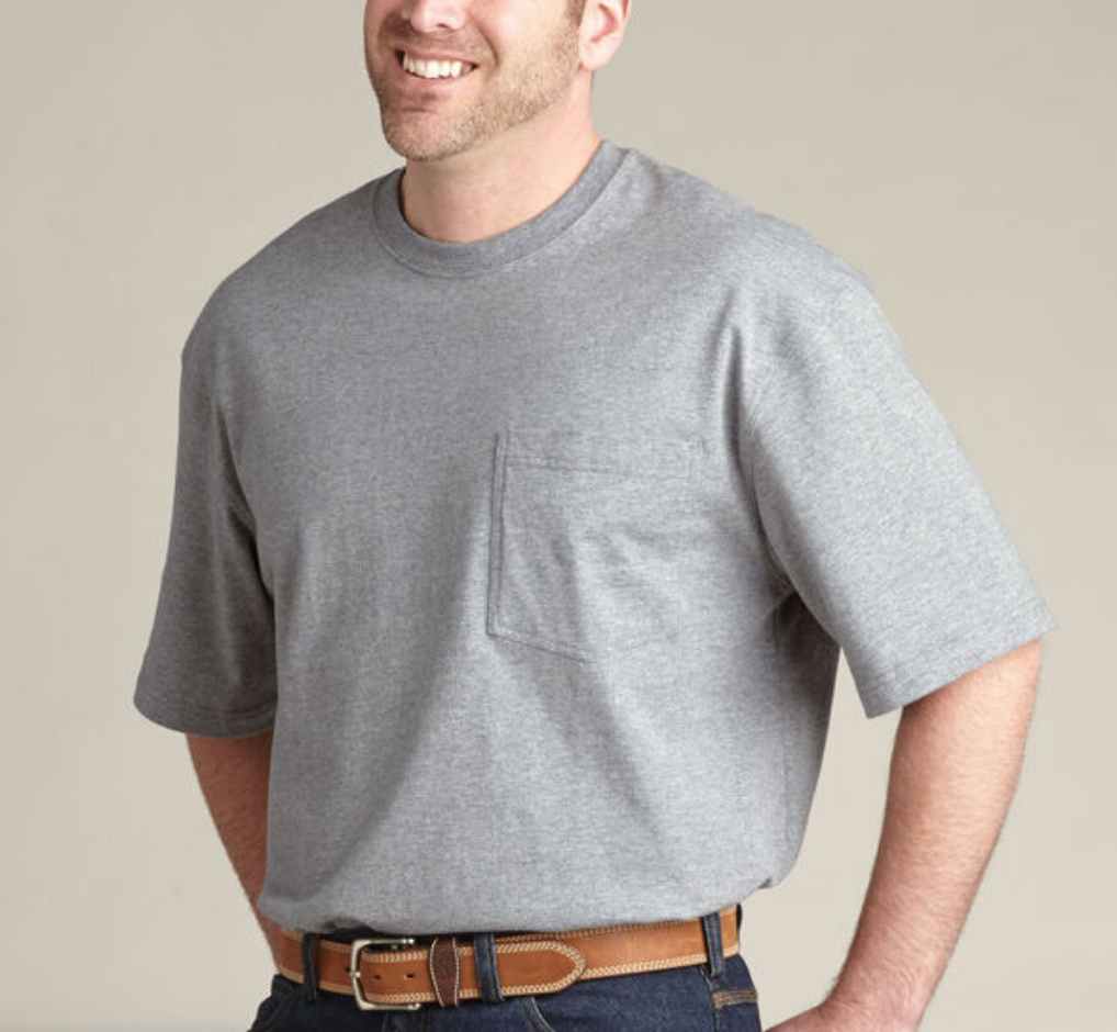 Men's Longtail T Short Sleeve Shirt With Pocket