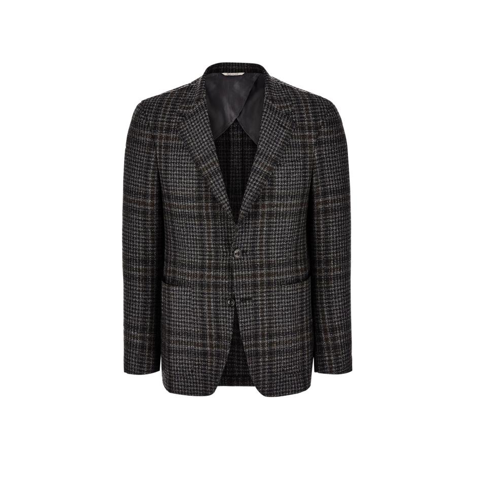 <p><a href="https://us.canali.com/kei-blazer-in-black-and-grey-cashmere-with-a-damier-pattern---exclusive-e23275cx04801111/" rel="nofollow noopener" target="_blank" data-ylk="slk:Shop Now;elm:context_link;itc:0;sec:content-canvas" class="link ">Shop Now</a></p><p>Kei Blazer</p><p>$4350.00</p>