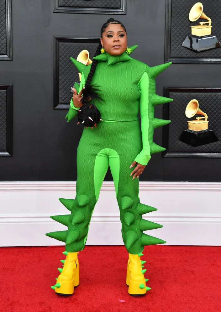 Tayla Parx attends the 2022 Grammy Awards