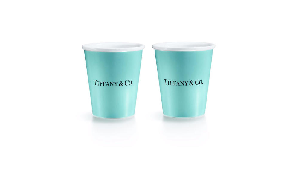 <p>Bone China “paper” cup, $95, <a rel="nofollow noopener" href="http://www.tiffany.com/accessories/decorative-accents/everyday-objects-bone-china-paper-cup-60558930?trackpdp=p" target="_blank" data-ylk="slk:tiffany.com;elm:context_link;itc:0;sec:content-canvas" class="link ">tiffany.com</a> </p>