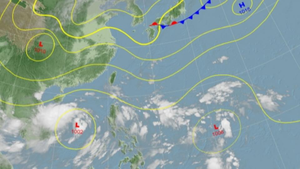 菲律賓海面上也可能有低壓系統形成。（圖／氣象局）