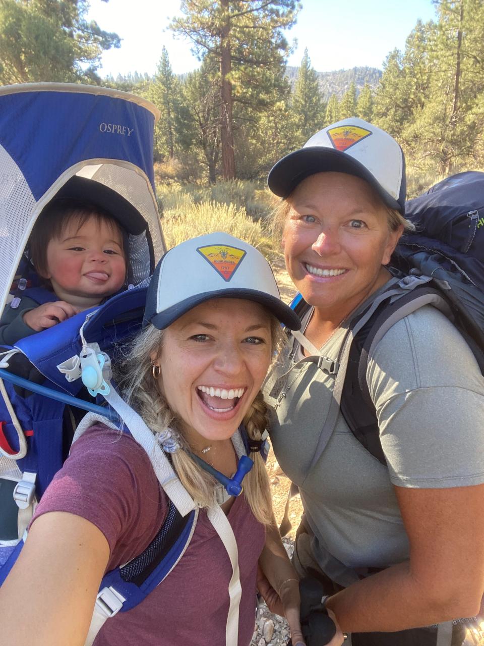 Chelsey Evans and her mom, Angela Servi, supported each other and Evans' baby through 18 miles of hiking.