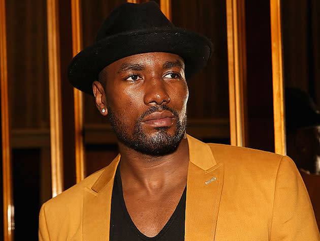 Serge Ibaka strikes a pose in Milan. (Getty Images)