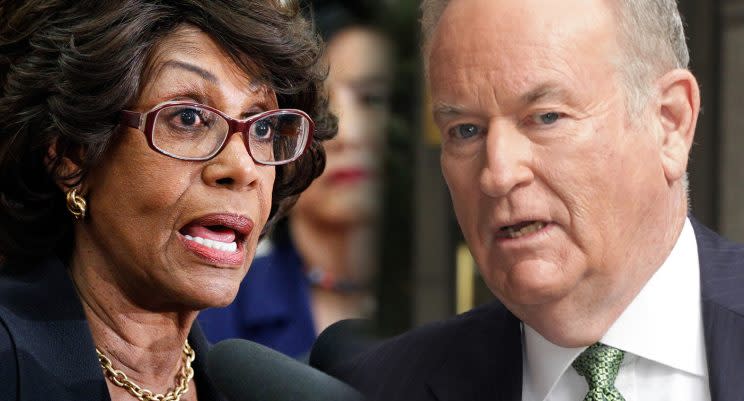 U.S. Rep. Maxine Waters, D-Calif., and Bill O’Reilly. (Photos: Manuel Balce Ceneta/AP, Diego Corredor/Media Punch/IPX/AP)