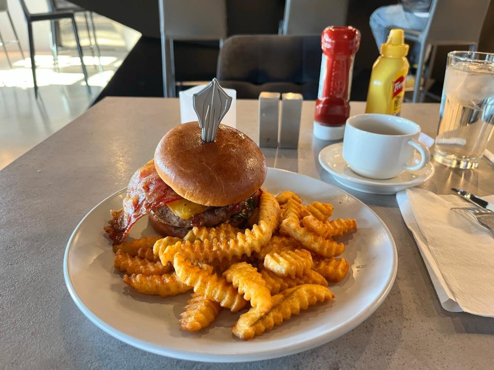 The Stingray burger makes the National Corvette Museum in Bowling Green, Kentucky, a tasty stop for EV charging.