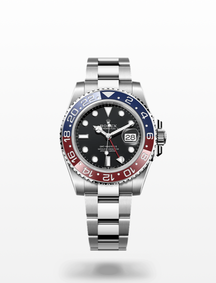 GMT-Master II (Ref. 126710BLRO)「Pepsi」價格HK$8,7800（圖片來源：Rolex勞力士官網）