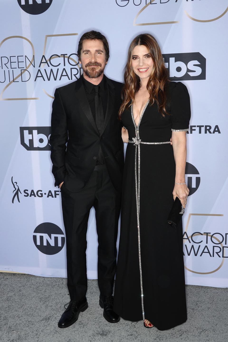 <h1 class="title">Christian Bale and Sibi Blazic</h1><cite class="credit">Photo: Getty Images</cite>