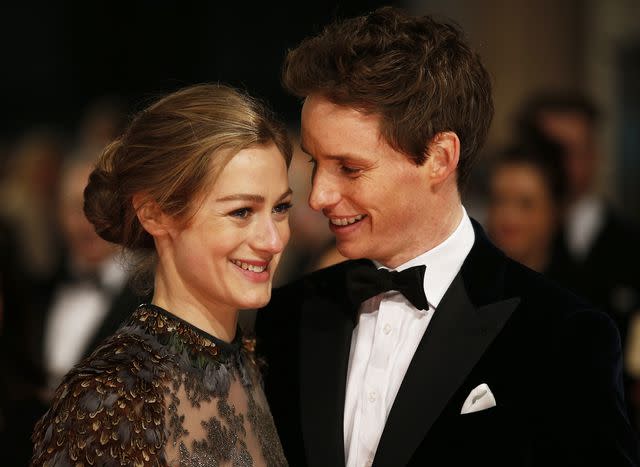 JUSTIN TALLIS/AFP via Getty Hannah Bagshawe (Left) and Eddie Redmayne in 2015