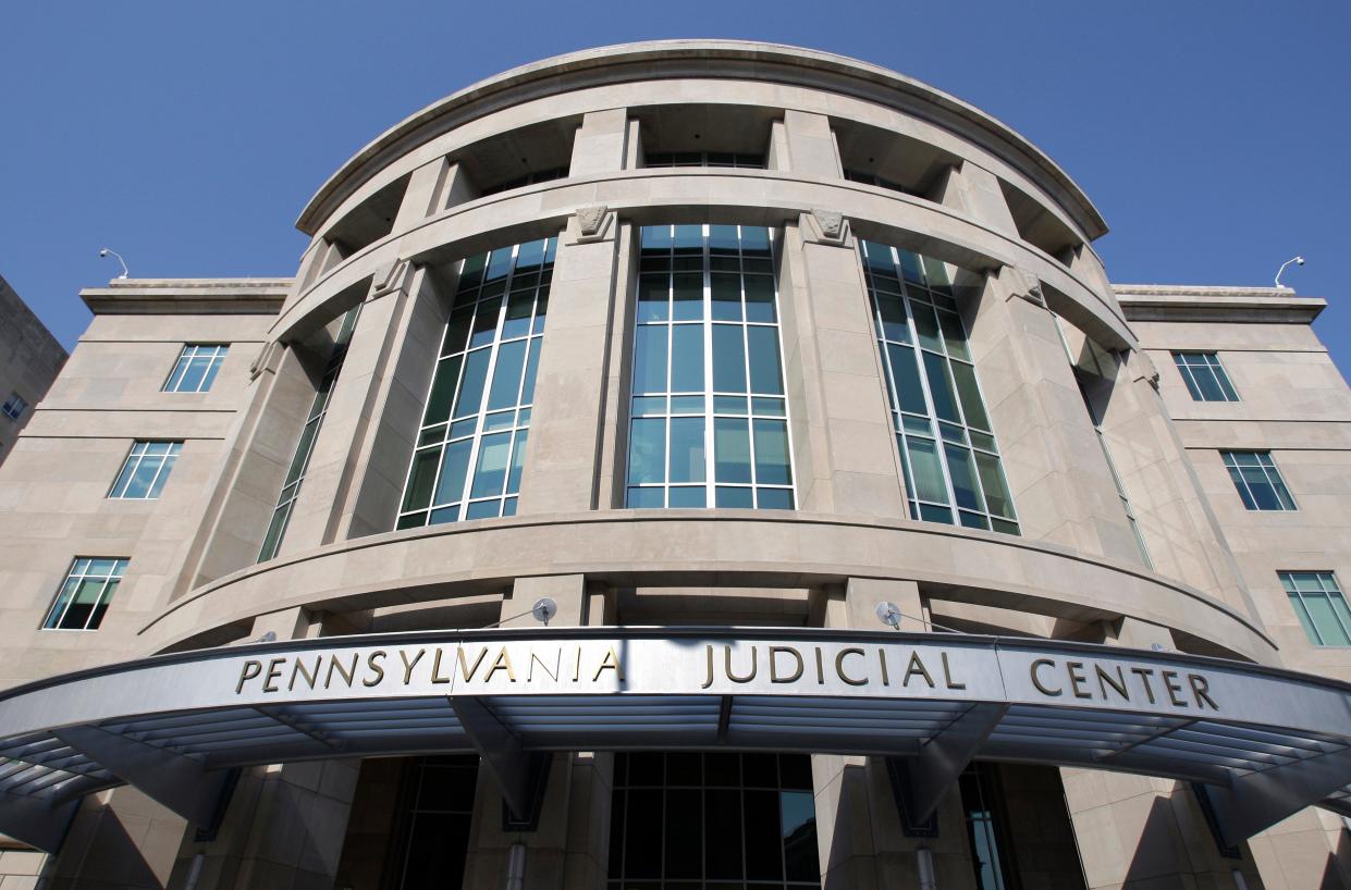 Eight Pennsylvania Republicans are suing to have legislation that allowed mail-in voting ruled unconstitutional, which would invalidate millions of votes in the 2020 election.  (AP)