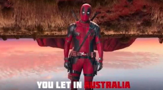 Ryan Reynolds, a.k.a Deadpool is not happy that Canada has been overlooked to participate in Eurovision, especially because Australia has been. Source: Twitter/vancityreynolds