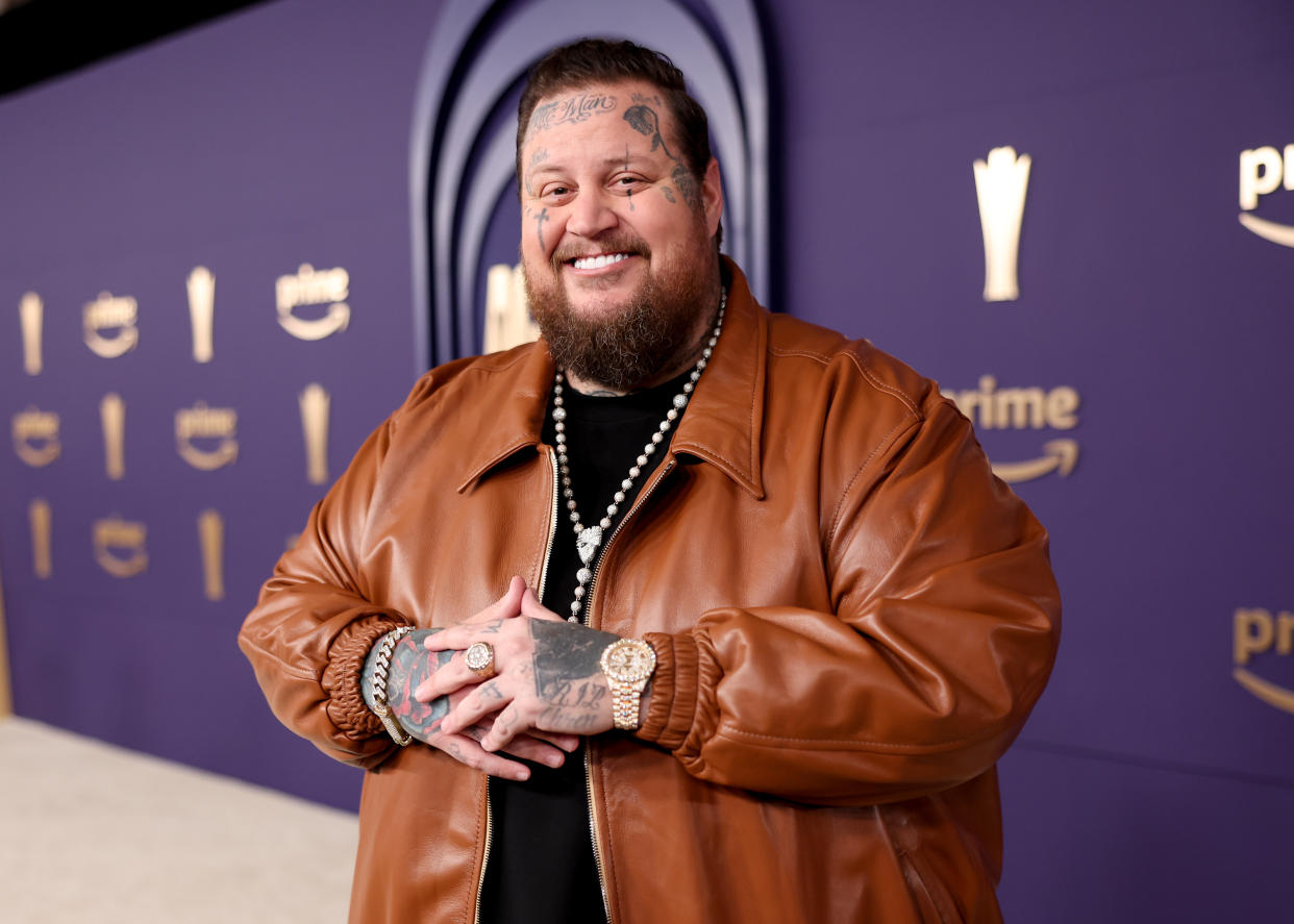 Jelly Roll is the latest celebrity to talk about cold plunging. (Christopher Polk/Penske Media via Getty Images)