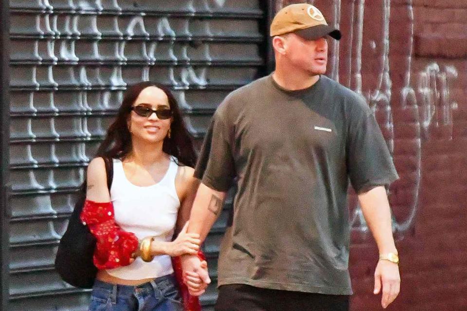 <p>TheImageDirect.com</p> Zoë Kravitz and Channing Tatum in 2024