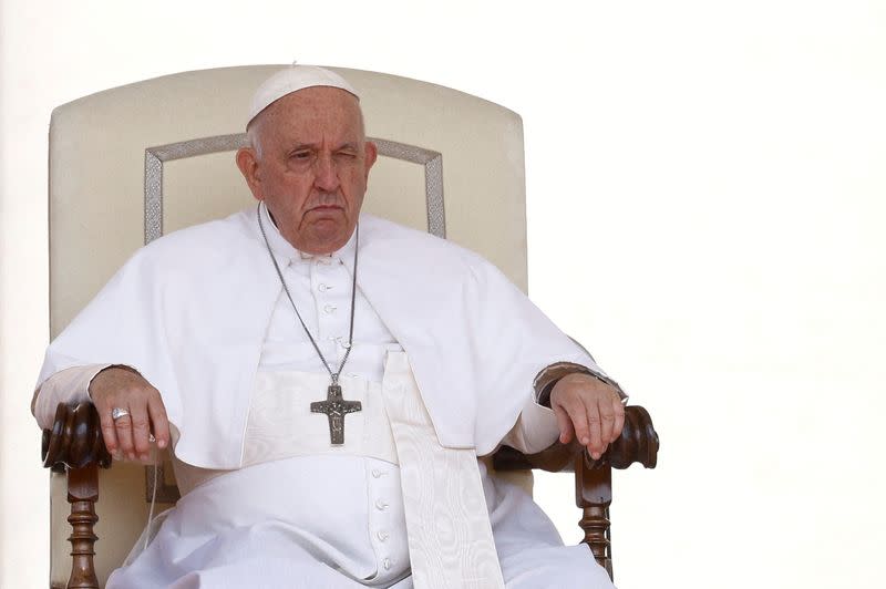 FILE PHOTO: Pope Francis holds weekly audience at the Vatican