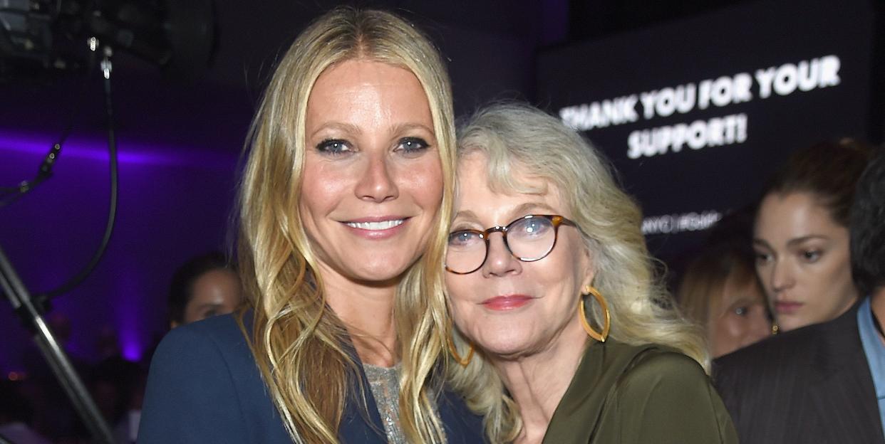 gwyneth paltrow and blythe danner attend the 11th annual golden heart awards on october 16, 2017 in new york city