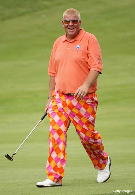 These pants on John Daly. No way a man can lose wearing these. : r