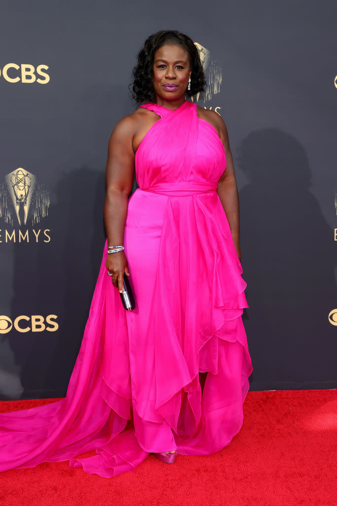 Uzo Aduba attends the 73rd Primetime Emmy Awards on Sept. 19 at L.A. LIVE in Los Angeles. (Photo: Rich Fury/Getty Images)
