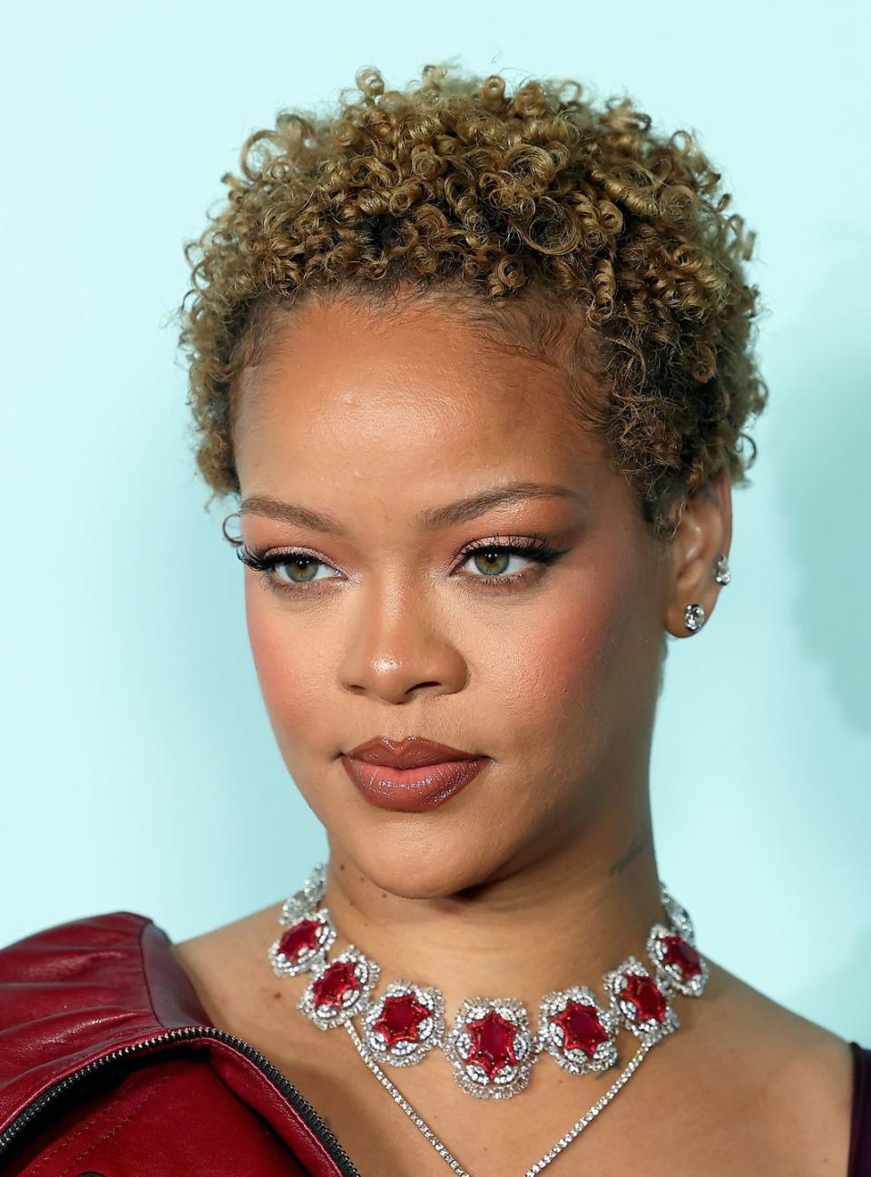 los angeles, california june 10 rihanna, jewelry detail attends the rihanna x fenty hair los angeles launch party at nya studios on june 10, 2024 in los angeles, california photo by leon bennettgetty images