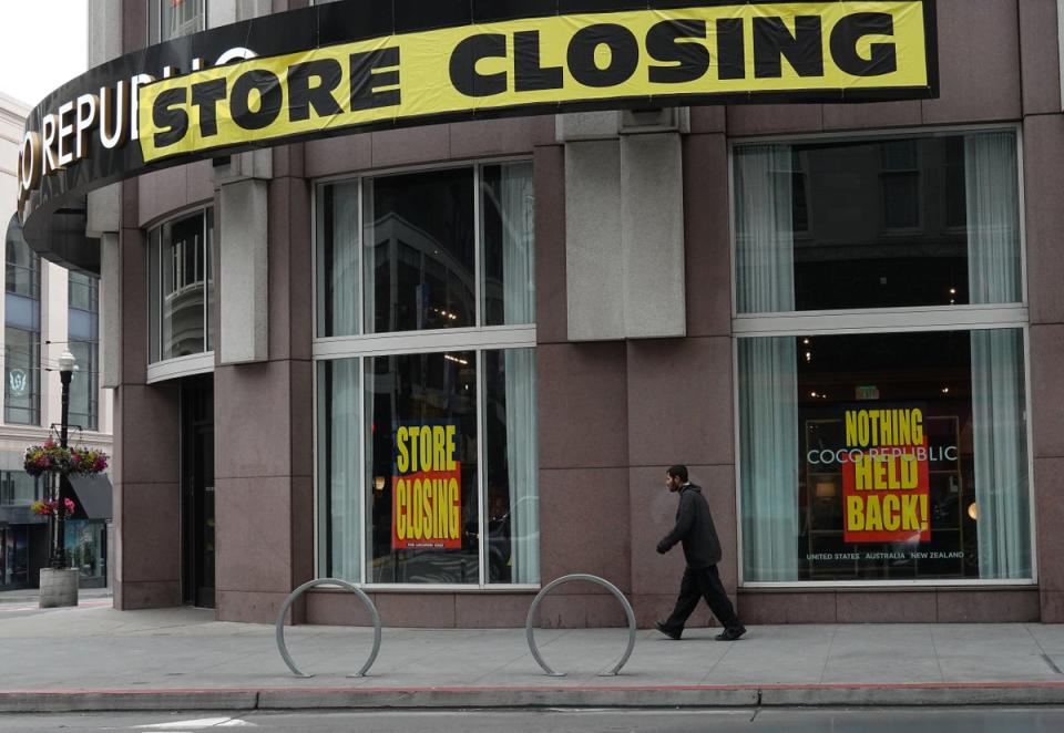 San Francisco’s downtown continues to struggle with keeping retail and commercial properties rented following the Covid-19 pandemic, and lags behind all major cities in the US (Getty Images)