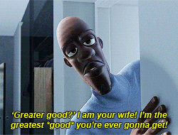 Frozone from 'The Incredibles' reacts with frustration