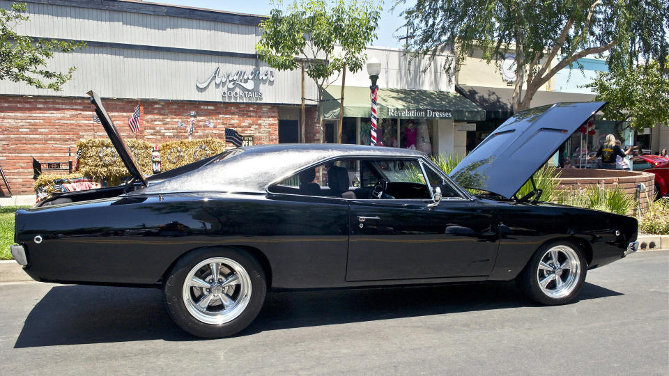 MONTROSE/CALIFORNIA - JULY 6, 2014: 1968 Dodge Charger owned by Larry Peterson at the Montrose Hot Rod & Classic Car Show.