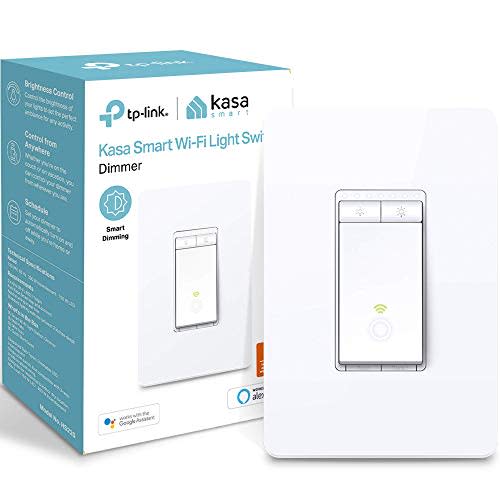 Kasa Smart HS220 Dimmer by TP-Link – WiFi Light Switch, 1-Pack