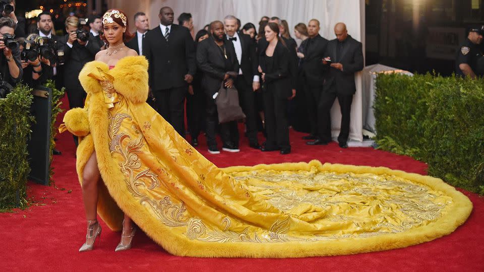 Rihanna at the 2015 MET Gala. Photo: Getty Images.