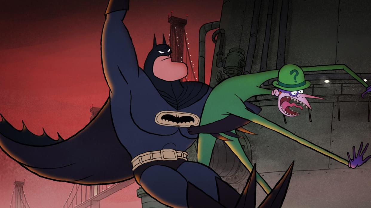 Batman tackles the Riddler and single fatherhood in "Merry Little Batman."