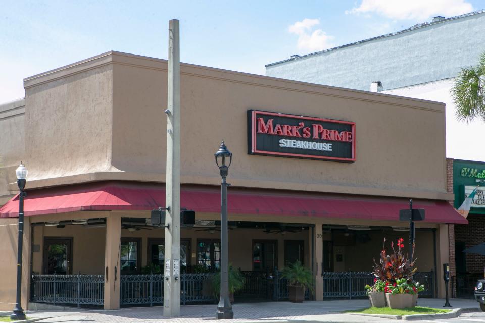 Mark's Prime Steakhouse in downtown Ocala is shown in 2019. It offers dog-friendly dining at several outdoor tables.