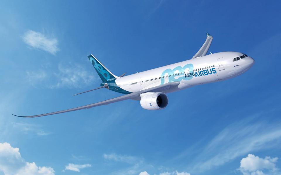 Airbus computer generated handout image of the new Airbus A330-800neo