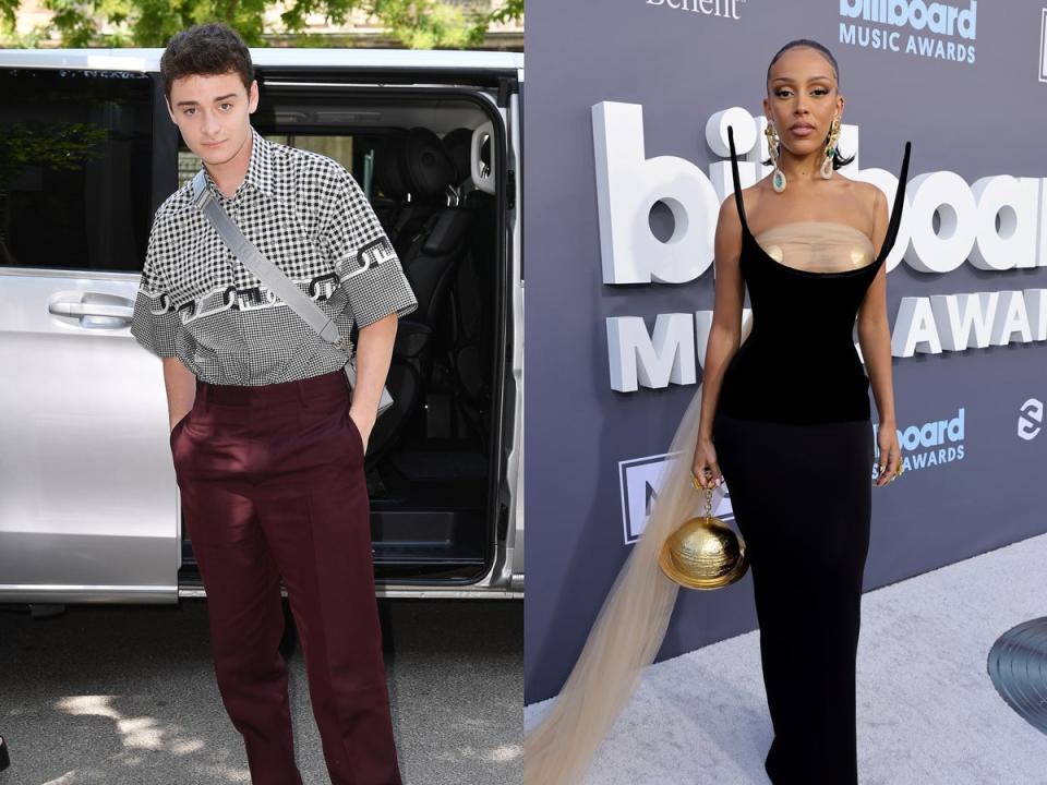 Noah Schnapp and Doja Cat (Getty)