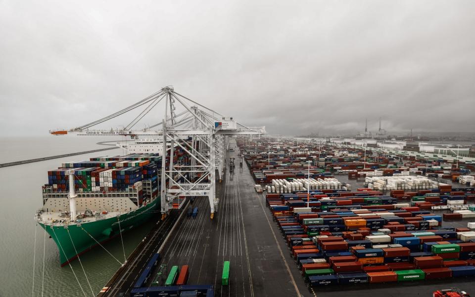 Drugs are being smuggled into France via its biggest freight port, Le Havre - SAMEER AL-DOUMY/AFP