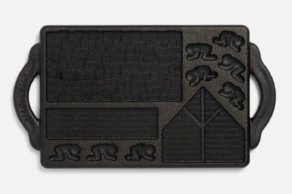 Cast iron plate for the Hereditary gingerbread treehouse.