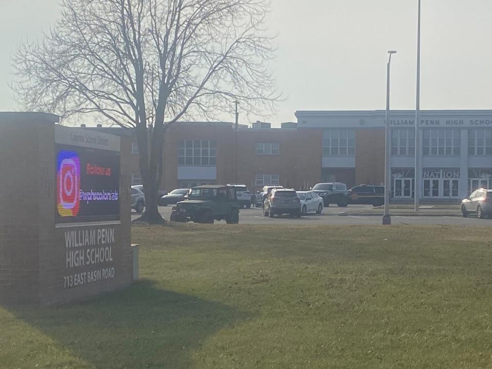 No injuries were reported after police said a gunshot was fired inside William Penn High School on Tuesday, Jan. 10, 2023.