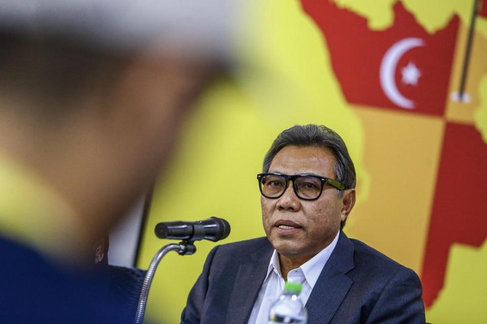 Datuk Rashid Asari at a  press conference in Bangi June 17, 2019.