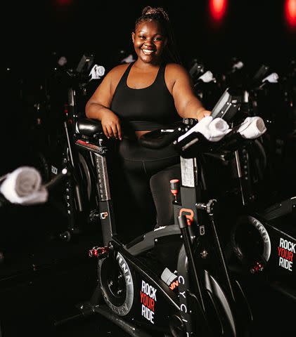 <p>Kayla Lavallee</p> Cycle instructor Amanda Hinds